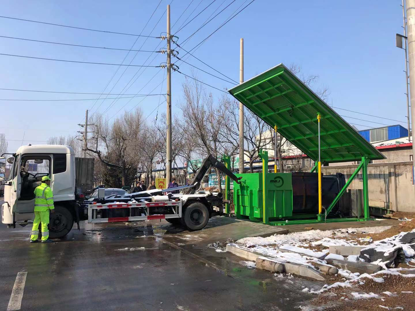 Подземная станция сжатия отходов
