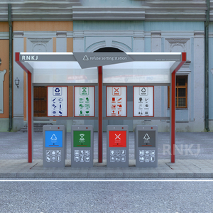 Cabina de clasificaci&oacute;n de basura subterr&aacute;nea