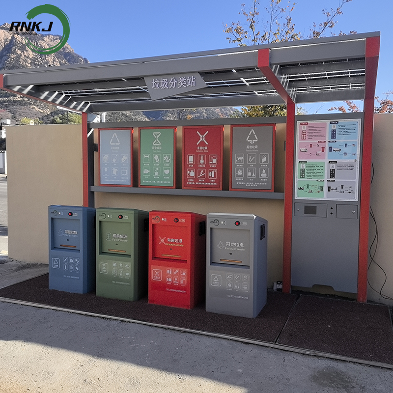 Sistema subterr&aacute;neo de recolecci&oacute;n de basura con elevaci&oacute;n hidr&aacute;ulica de 660 litros